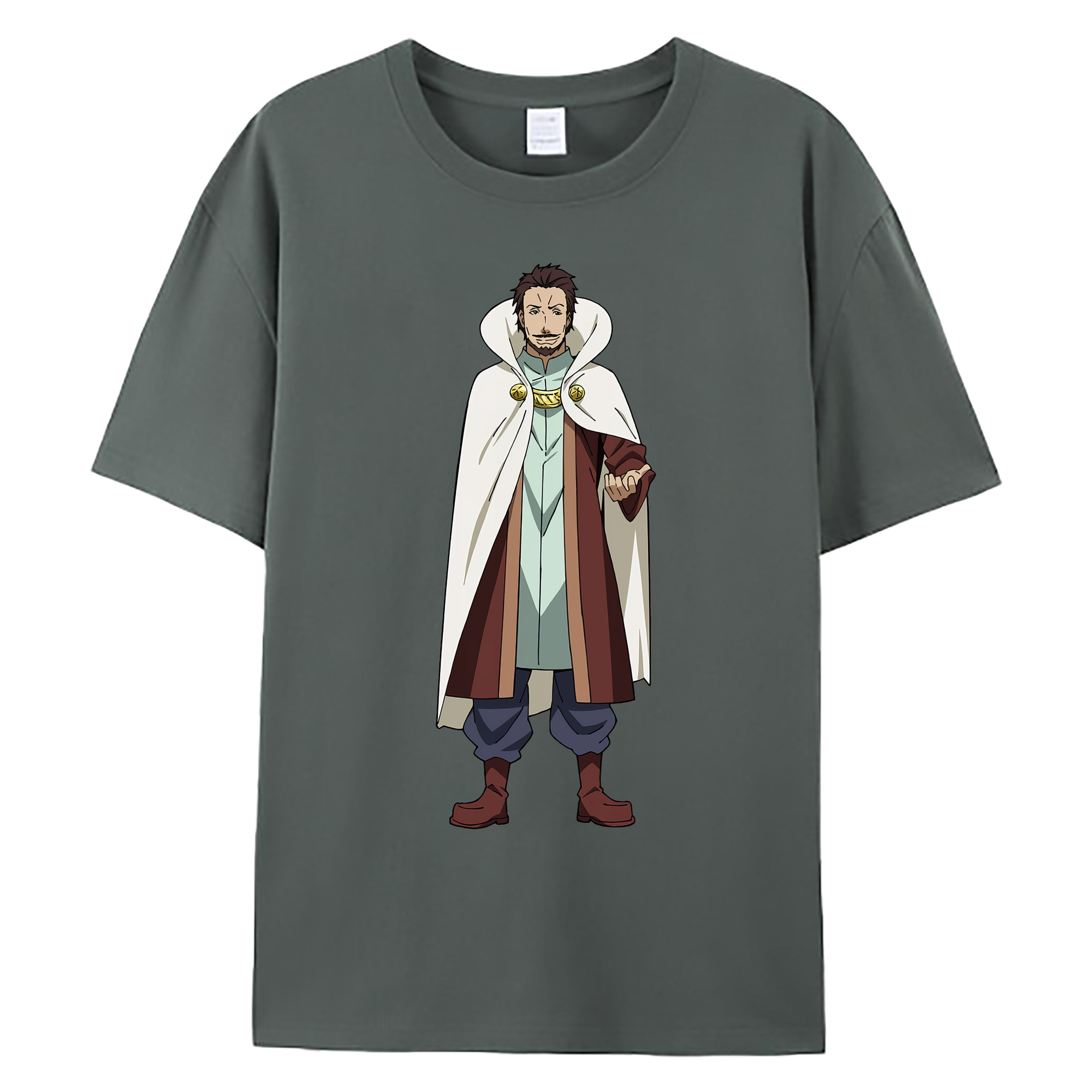 （画像用） 転スラ Regarding Reincarnated to Slime 綿100％ メンズ半袖Tシャツ｜肌触りやわらか＆通気性